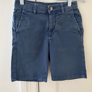 johnnie-O Navy Nassau Jr. Cotton Blend Shorts - Size 8